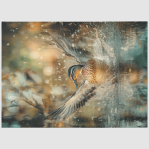 Papier Mousseline Découpage Chasse Mallard Canard Atterrissage