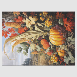 Papier Mousseline Découpage Citrouille automne de la ferme