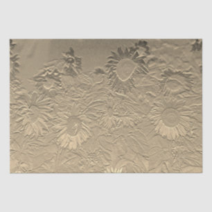 Papier Mousseline Découpage Conception chic et florale de tournesol