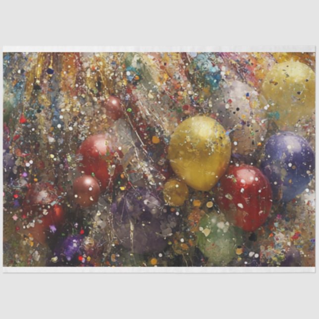 Papier Mousseline Decoupage Confetti Jubilee At The Big Top Circus (Recto)