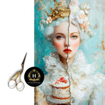 Découpage d'art féminin