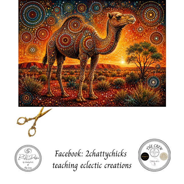 Papier Mousseline Découpage d'art inspiré des Aborigènes Came (Créateur téléchargé)