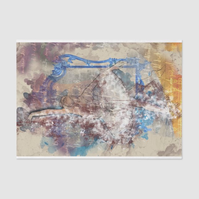 Papier Mousseline Découpage de ballet de l'école d'art (Recto)