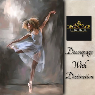 Papier Mousseline Découpage de ballet gracieux aquarelle