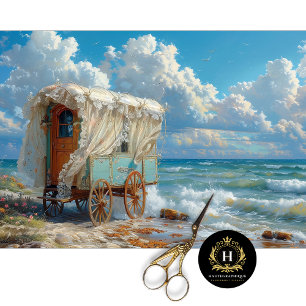 Papier Mousseline Découpage de caravane tzigane