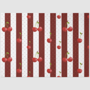 Papier Mousseline Découpage de cerises sucrées