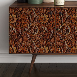 Papier Mousseline Découpage de défilement en bois sculpté