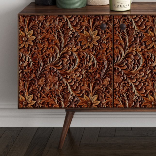 Papier Mousseline Découpage de défilement en bois sculpté (Créateur téléchargé)