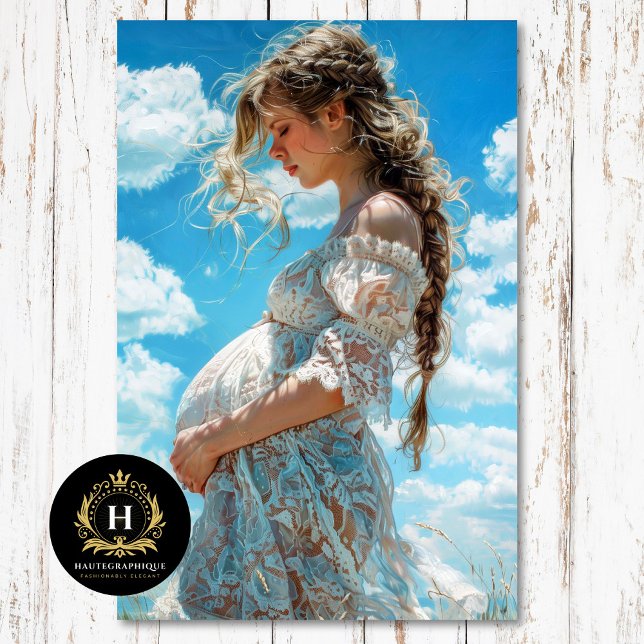 Papier Mousseline Découpage de douche de maternité en dentelle blanc (Créateur téléchargé)