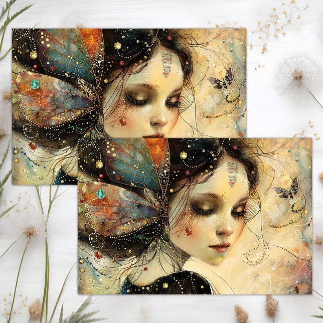PAPIER MOUSSELINE DÉCOUPAGE DE FÉES FANTAISISTES (FANTASY FAIRY DECOUPAGE TISSUE PAPER)
