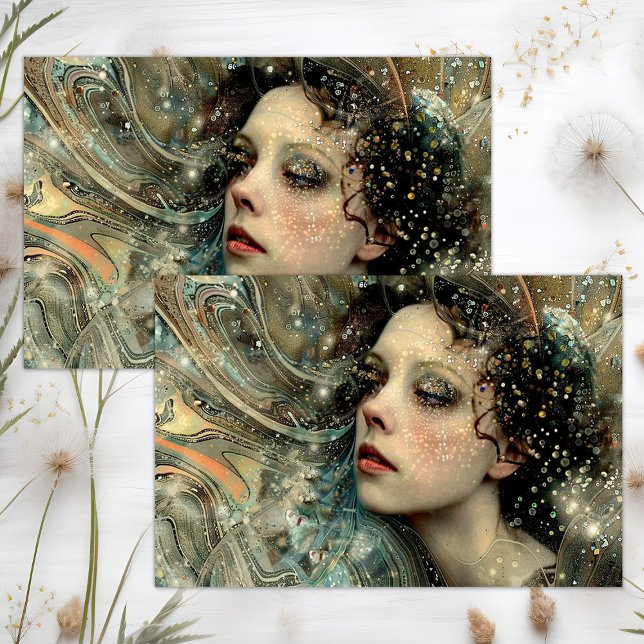 PAPIER MOUSSELINE DÉCOUPAGE DE FÉES FANTASTIQUES (FANTASY FAIRY DECOUPAGE TISSUE PAPER)