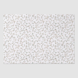 Papier Mousseline Découpage de feuilles botaniques Boho vintage
