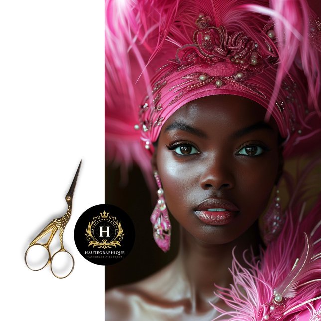 Papier Mousseline Découpage de flamme rose en plumes (Créateur téléchargé)