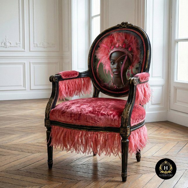 Papier Mousseline Découpage de glamour à plumes roses (Créateur téléchargé)