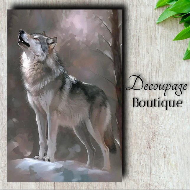 Papier Mousseline Découpage de la chanson d'hiver (Winter Song Decoupage Tissue Paper)