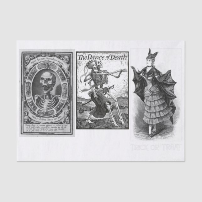 Papier Mousseline Découpage de la collection Halloween (Recto)