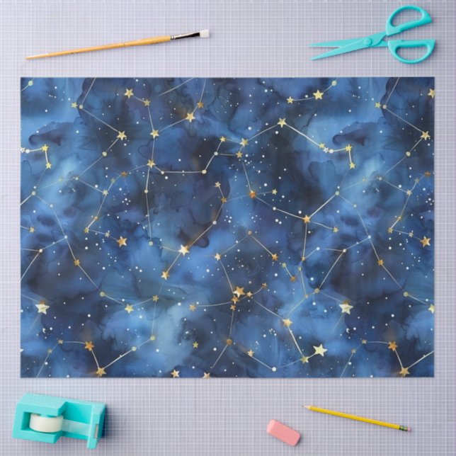 Papier Mousseline Découpage de la constellation céleste (Artisanat)