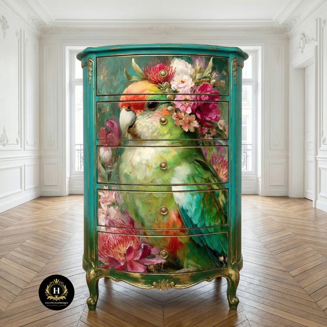 Papier Mousseline Découpage de la Couronne florale autochtone du per (Créateur téléchargé)