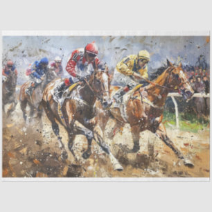 Papier Mousseline Découpage de la course du Kentucky Derby