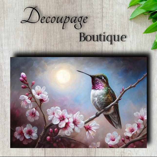 Papier Mousseline Découpage de la Danse du Nectar du Printemps (Spring's Nectar Dance Decoupage Tissue Paper)
