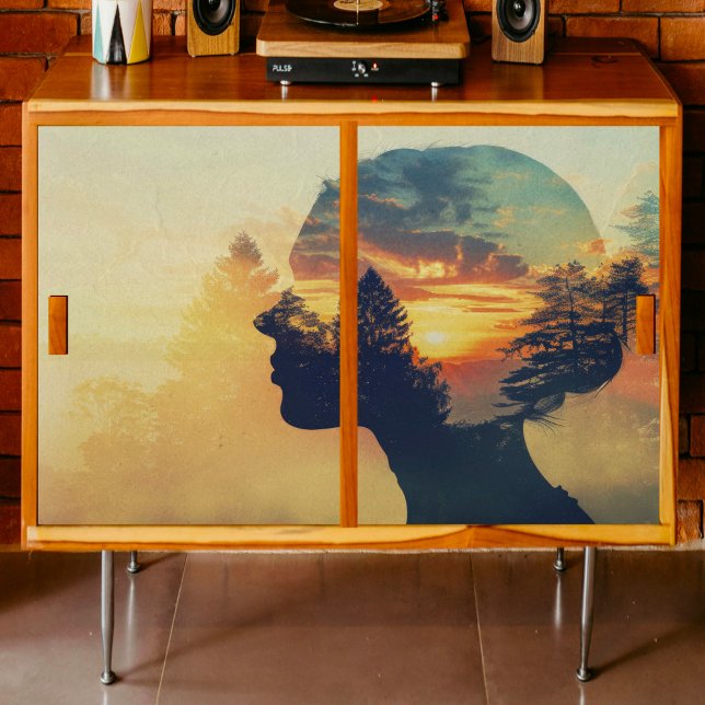 Papier Mousseline Découpage de la femme forestière (Créateur téléchargé)