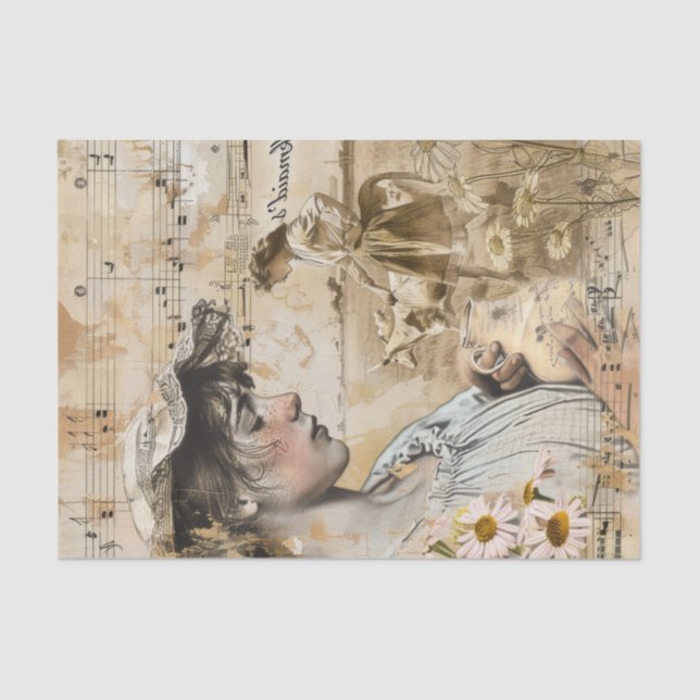 Papier Mousseline Découpage de la ferme rurale (Recto)