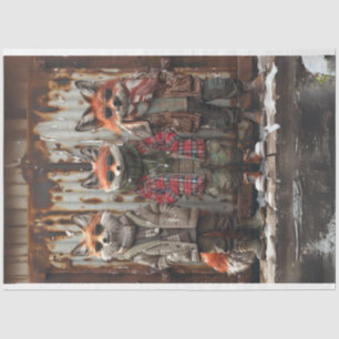 Papier Mousseline Découpage de la Fraternité urbaine Trio Fox