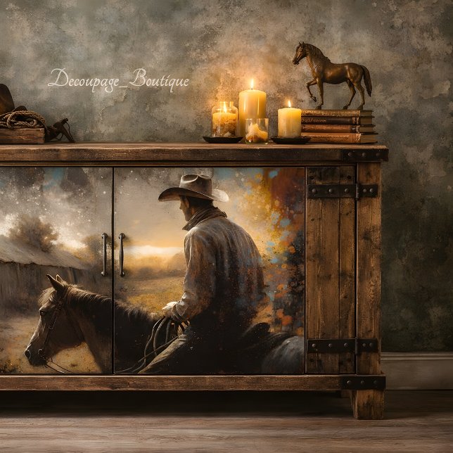 Papier Mousseline Découpage de la grange patinée (Weathered Barn Decoupage Tissue Paper)