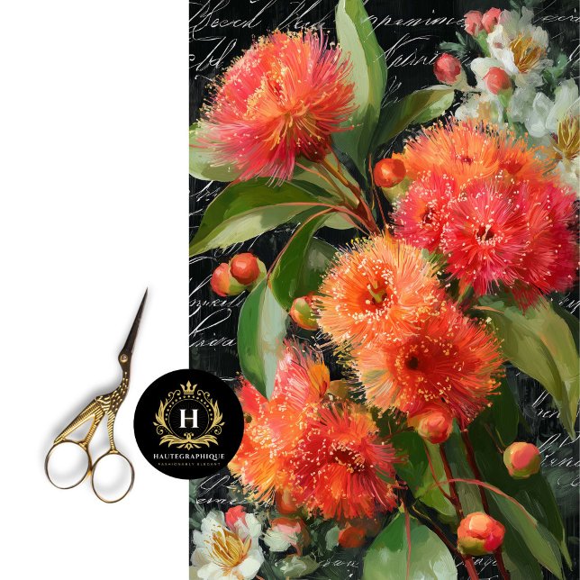 Papier Mousseline Découpage de la noix de pomme rouge orange (Create DIY Journal Covers Bursting with Blooms)