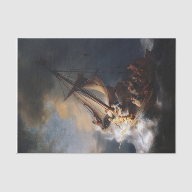 Papier Mousseline Découpage de la tempête (Recto)