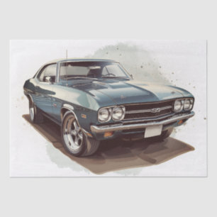Papier Mousseline Découpage de la voiture de musculation