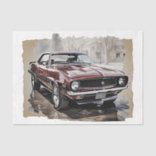 Papier Mousseline Découpage de la voiture de musculation