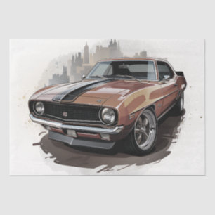 Papier Mousseline Découpage de la voiture de musculation