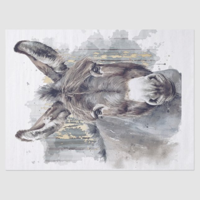 Papier Mousseline Découpage de l'âne (Recto)