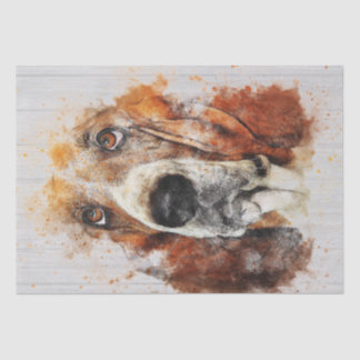 Papier Mousseline Découpage de l'aquarelle Basset Hound