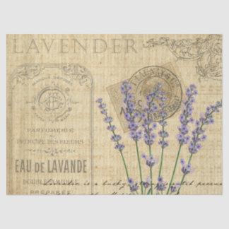 Papier Mousseline Découpage de lavande