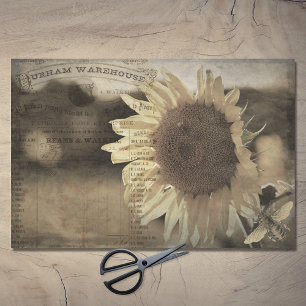 Papier Mousseline Découpage de l'Ephémère de la ferme de tournesol r