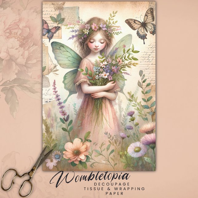 Papier Mousseline Découpage de l'Ephémère vintage des bois (Créateur téléchargé)