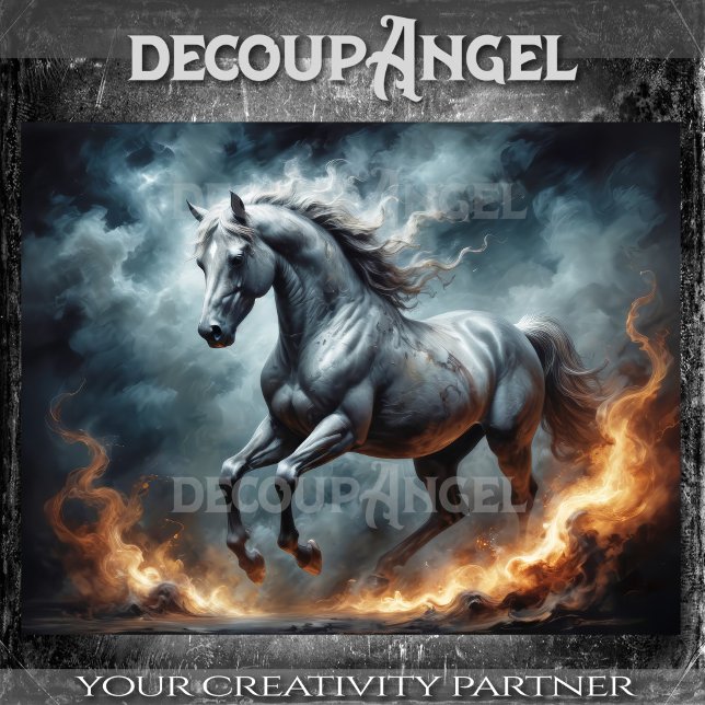 Papier Mousseline Découpage de l'esprit du cheval sauvage (Créateur téléchargé)