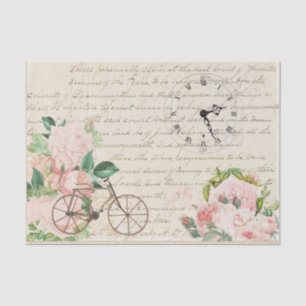 Papier Mousseline Découpage de l'horloge de vélos d'antiquité victor