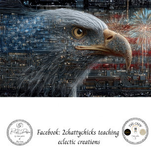 Papier Mousseline Découpage de l'œuvre d'art Cyber Eagle 250th