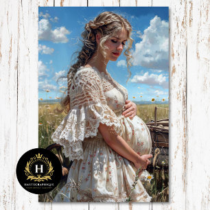 Papier Mousseline Découpage de maternité Prairie Country Heirloom