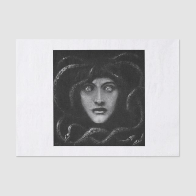 Papier Mousseline Découpage de Medusa (Recto)