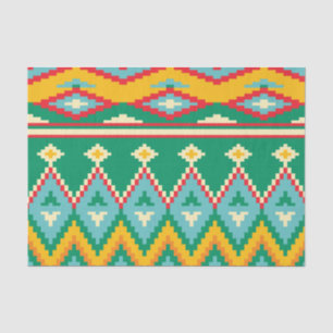 Papier Mousseline Découpage de Motif tribal 8 bits