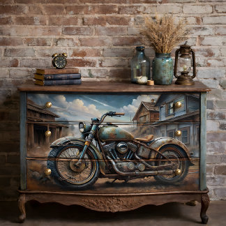 Papier Mousseline Découpage de moto vintage