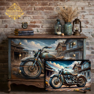 Papier Mousseline Découpage de moto vintage