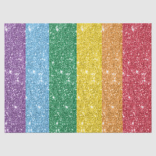 Papier Mousseline Découpage de Parties scintillant LGBT Rainbow