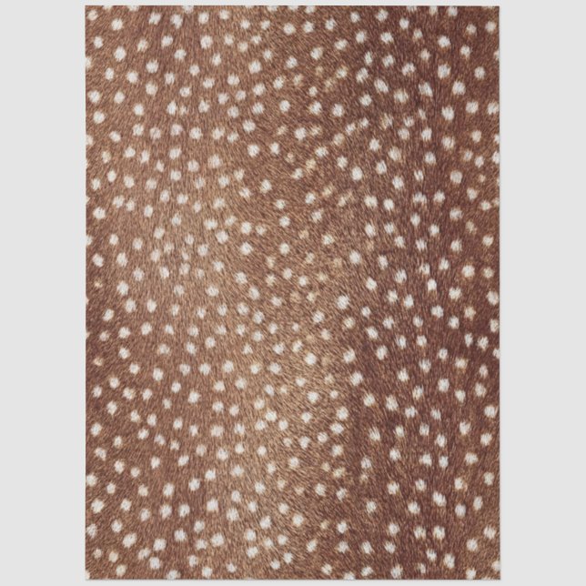 Papier Mousseline Découpage de peau de cerf tachetée (Recto)