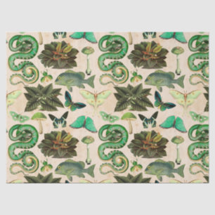 Papier Mousseline Découpage de poisson et de papillon des serpents v