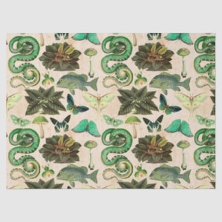 Papier Mousseline Découpage de poisson et de papillon des serpents v